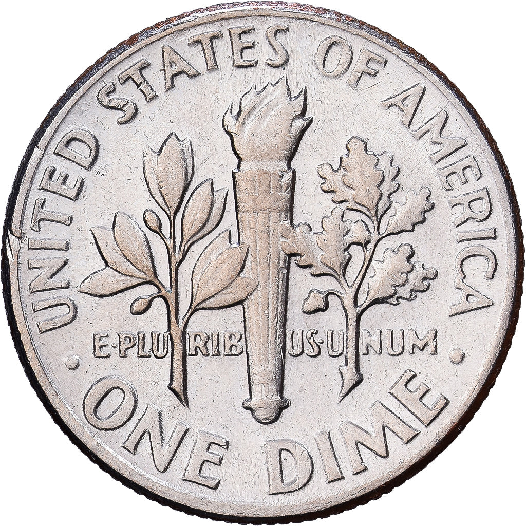 United States, Dime, Roosevelt Dime, 1974, Denver, Copper-Nickel Clad Copper