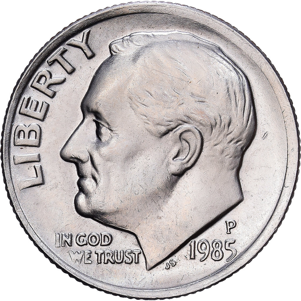 Verenigde Staten, Dime, Roosevelt Dime, 1985, Philadelphia, Copper-Nickel Clad