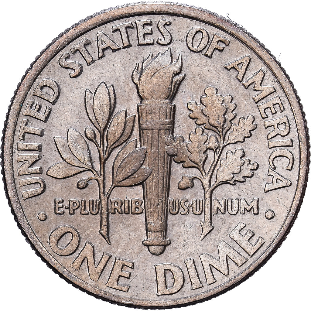 United States, Dime, Roosevelt Dime, 1986, Denver, Copper-Nickel Clad Copper