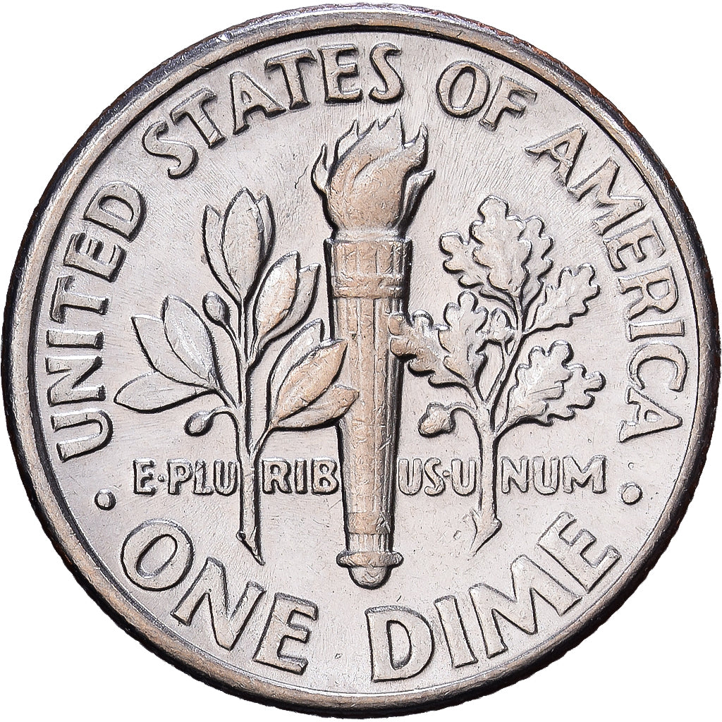 United States, Dime, Roosevelt Dime, 1987, Denver, Copper-Nickel Clad Copper