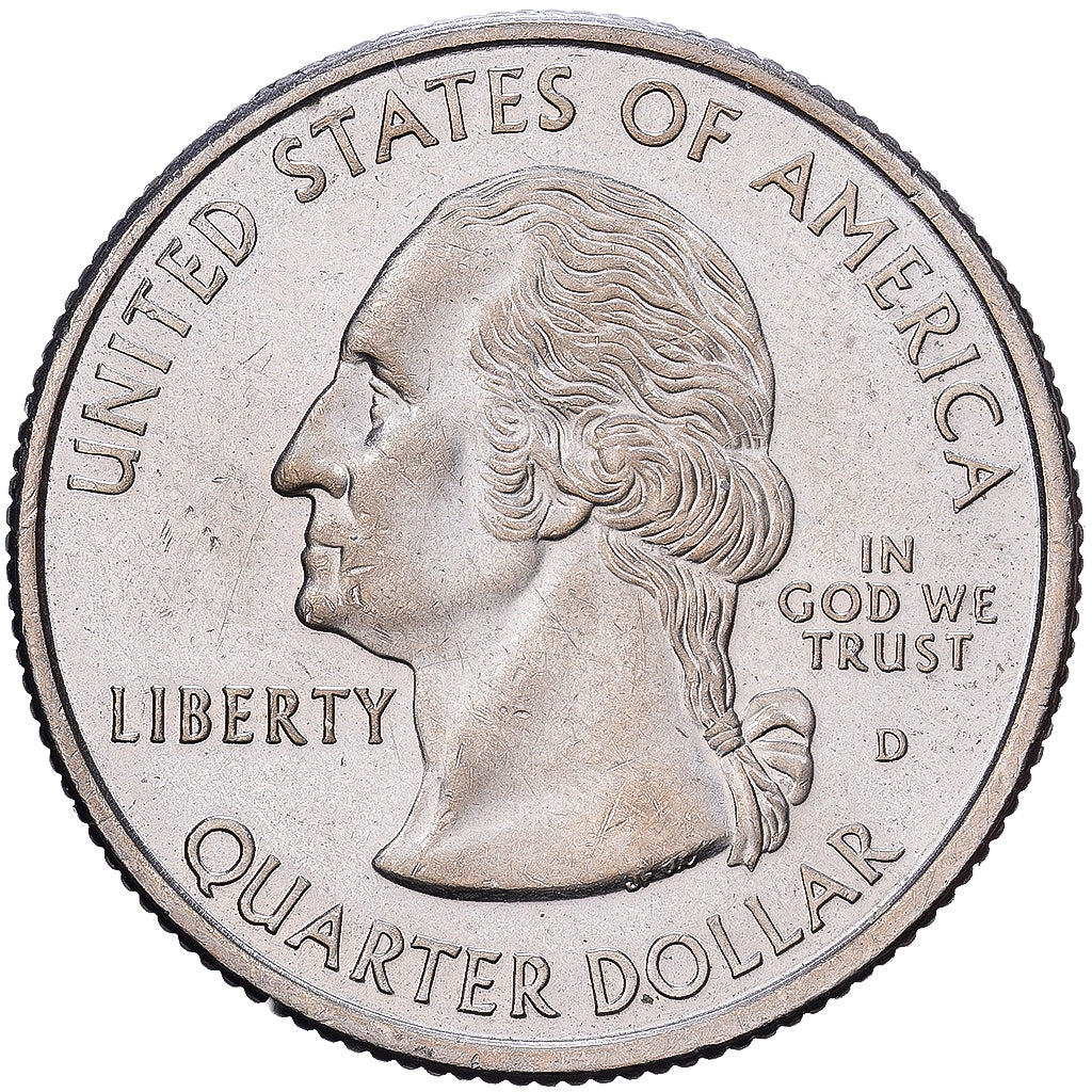 United States, Quarter, Connecticut, 1999, Denver, Copper-Nickel Clad Copper