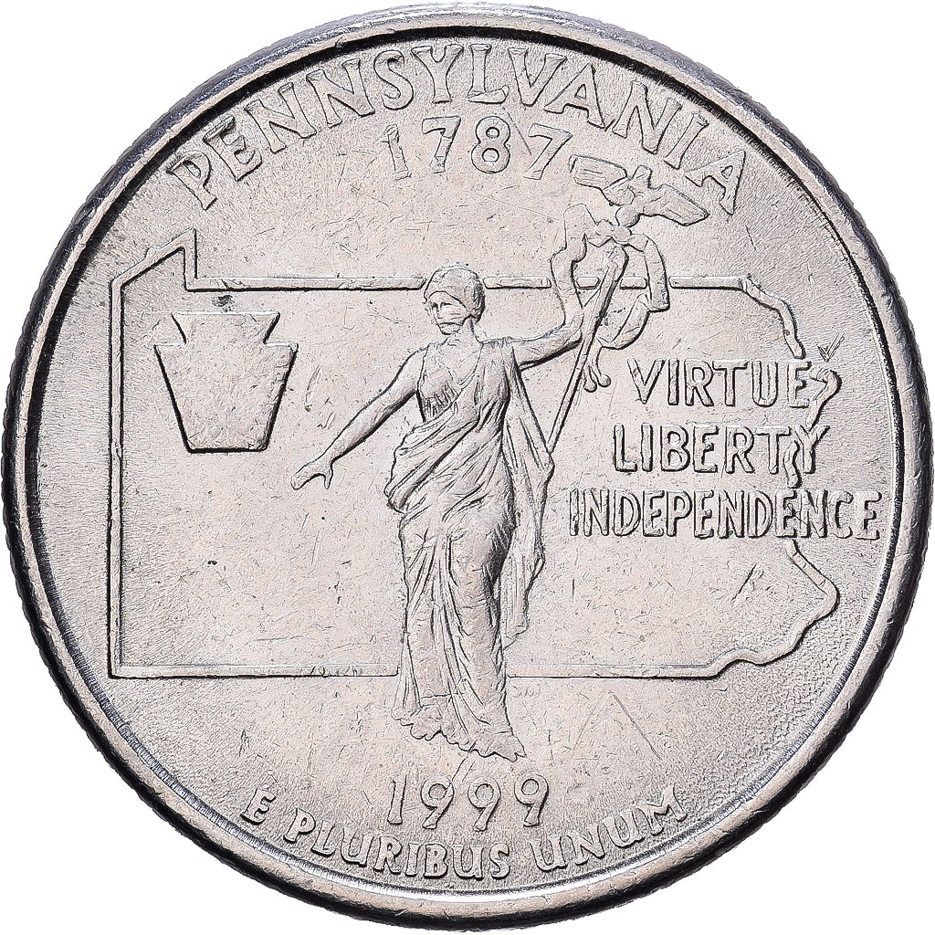 United States, Washington Quarter, Pennsylvania, 1999, Philadelphia