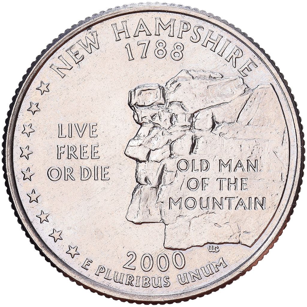 Vereinigte Staaten, Quarter, New Hampshire, 2000, Denver, Copper-Nickel Clad