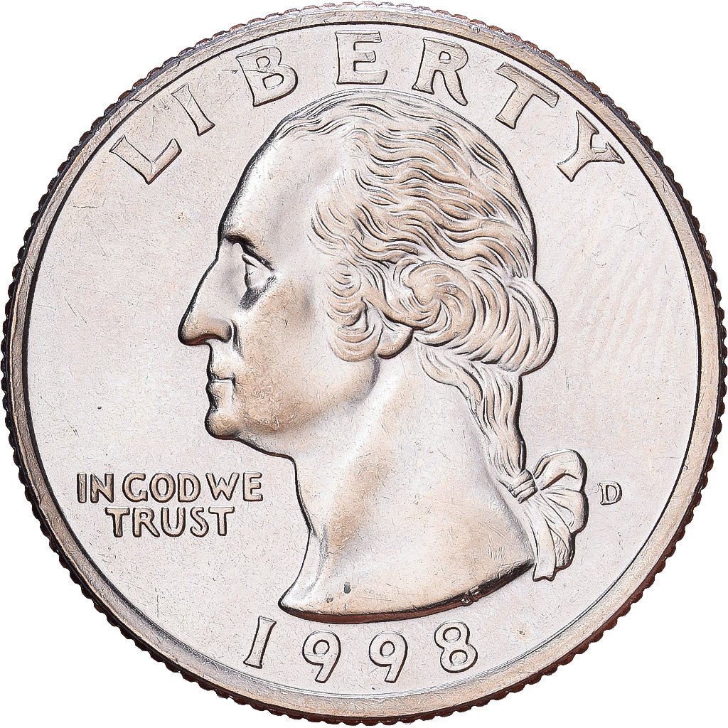 Vereinigte Staaten, quarter dollar, 1998, Denver, Copper-Nickel Clad Copper