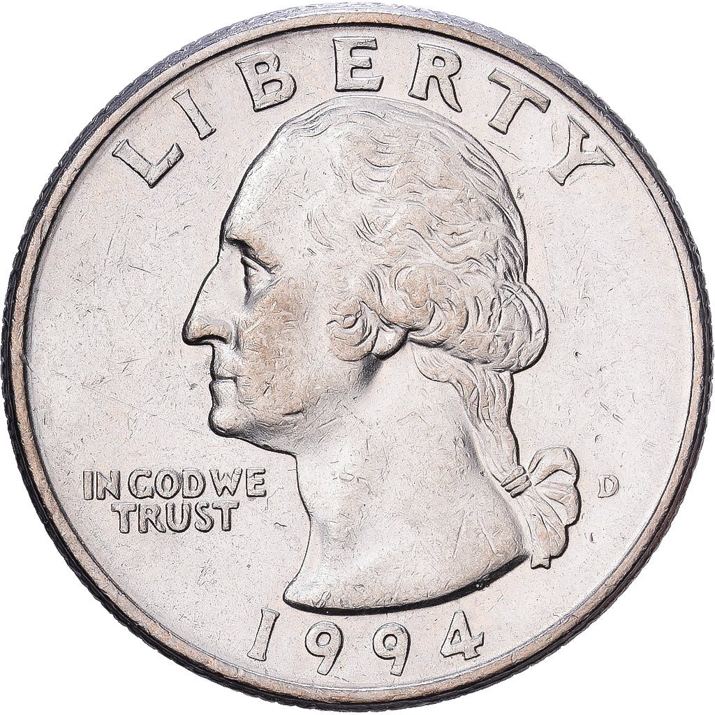 United States, Quarter, Washington Quarter, 1994, Denver, Copper-Nickel Clad