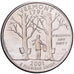 United States, Quarter, Quarter Dollar, 2001, Denver, VERMONT, Copper-Nickel