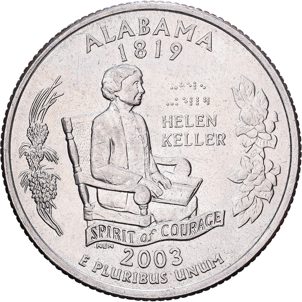 Vereinigte Staaten, Quarter, Alabama, 2003, Denver, Copper-Nickel Clad Copper