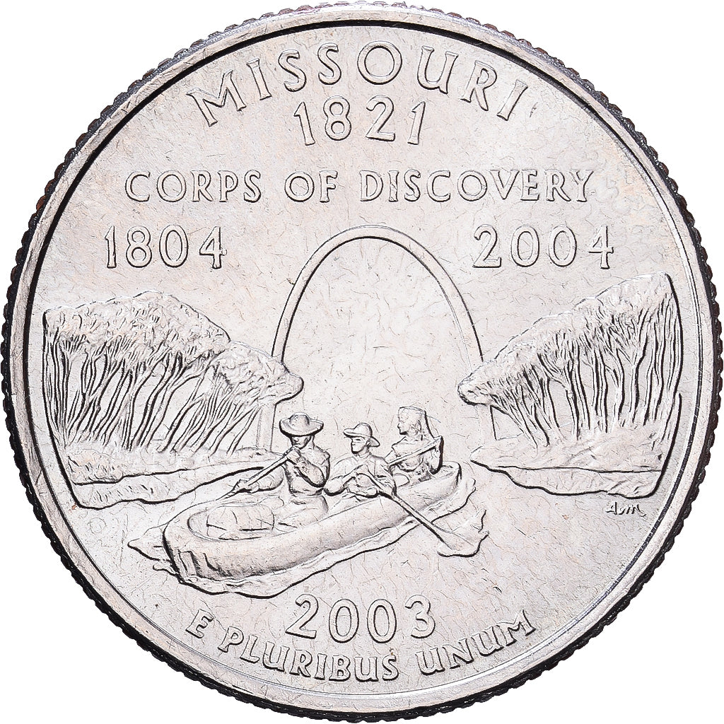 États-Unis, Quarter, Missouri, 2003, Philadelphie, Cupronickel plaqué cuivre