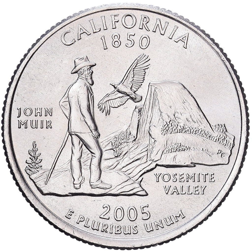 United States, Quarter, Quarter Dollar, 2005, Denver, California 1850
