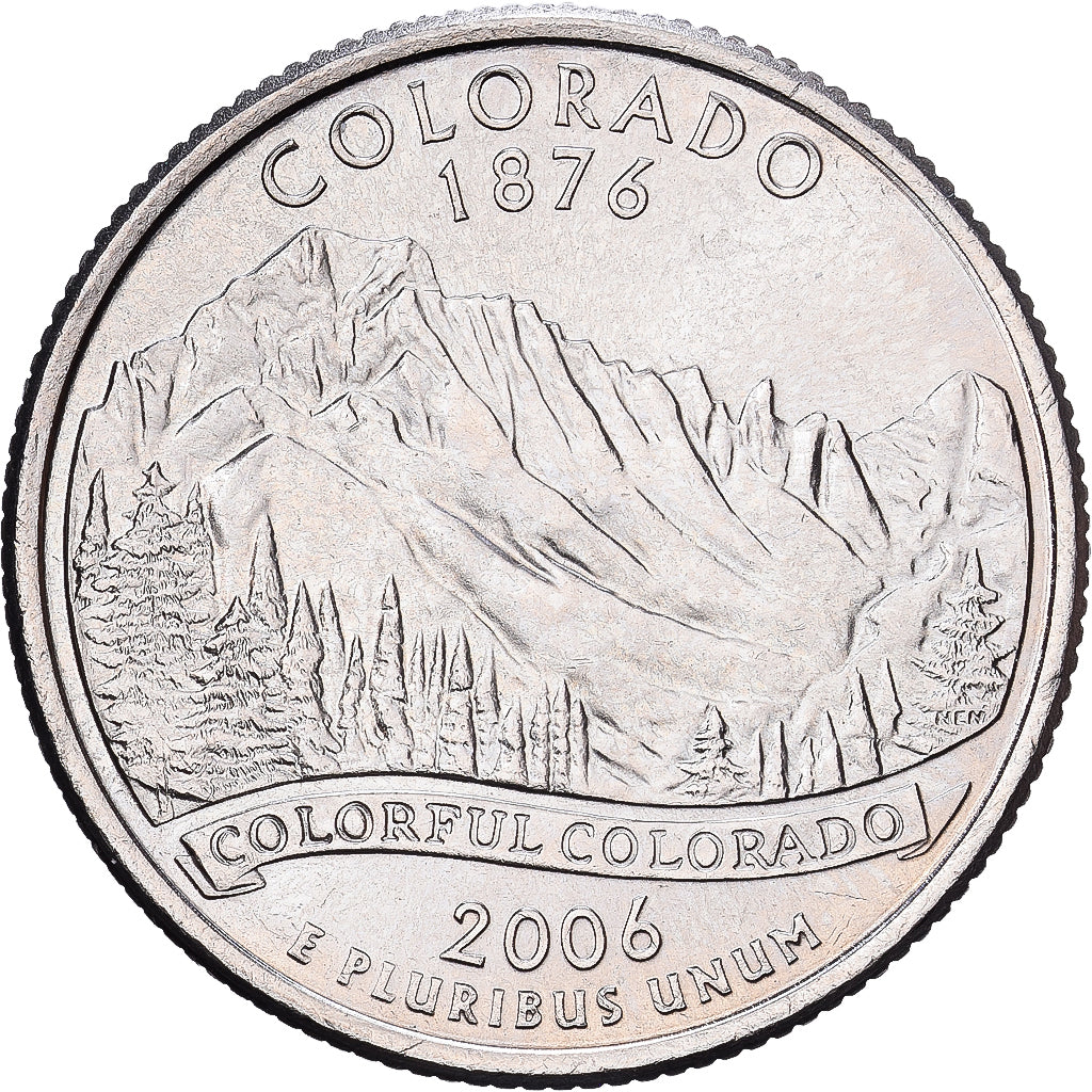 Stati Uniti, Quarter, Colorado, 2006, Denver, Rame ricoperto in rame-nichel