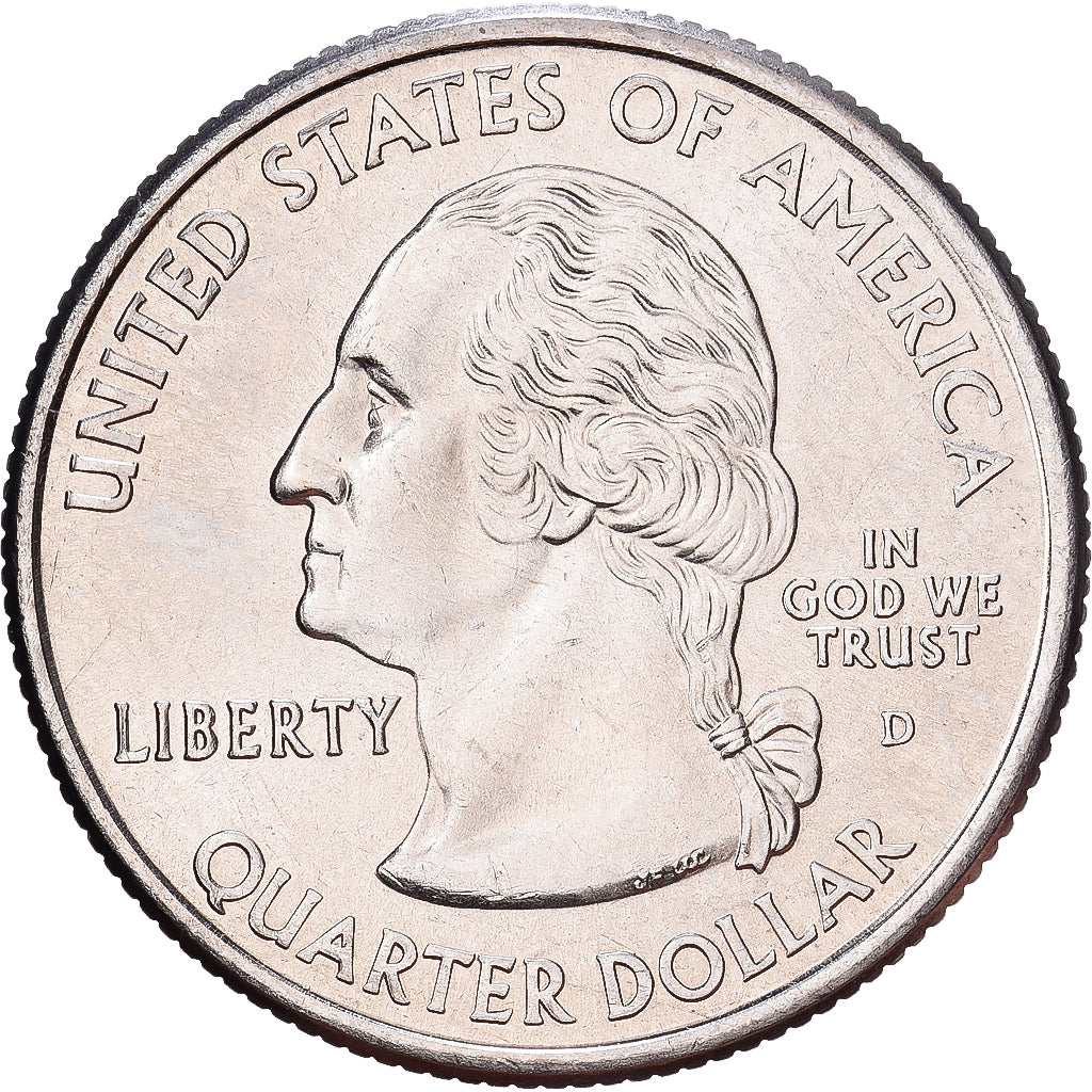 Stati Uniti, Quarter, Louisiana, 2002, Denver, Rame ricoperto in rame-nichel