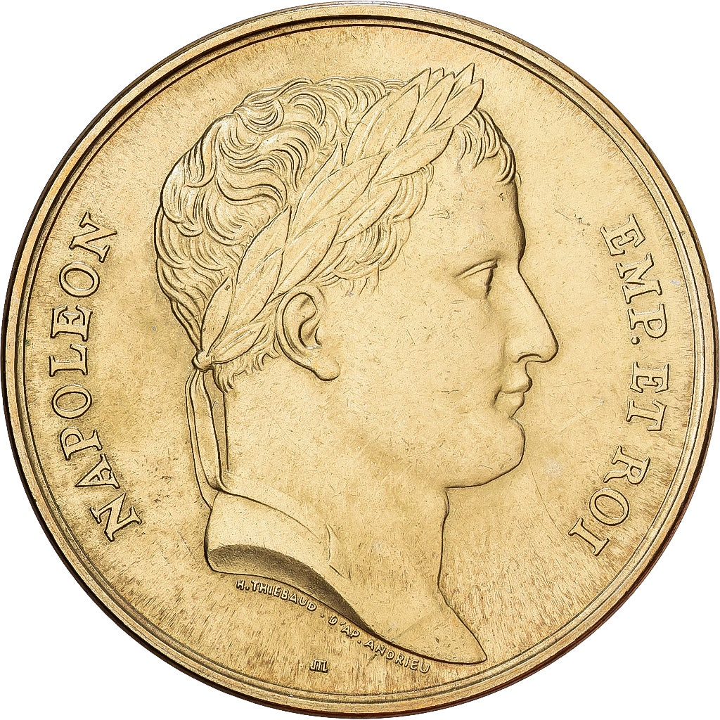France, Médaille, Napoléon Empereur et Roi, Nickel-Cuivre, SUP+, Thiébaud