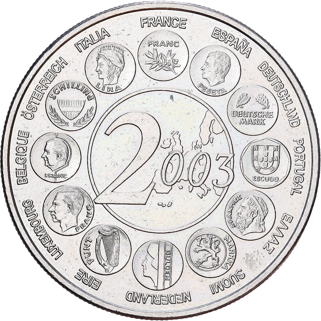 France, Medal, L'Europe des XV, Essai, 2003, Copper-nickel, MS(60-62)