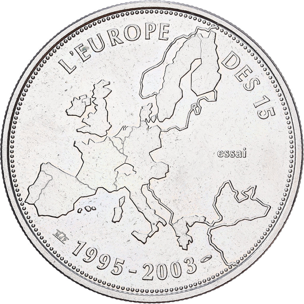 France, Medal, L'Europe des XV, Essai, 2003, Copper-nickel, MS(60-62)