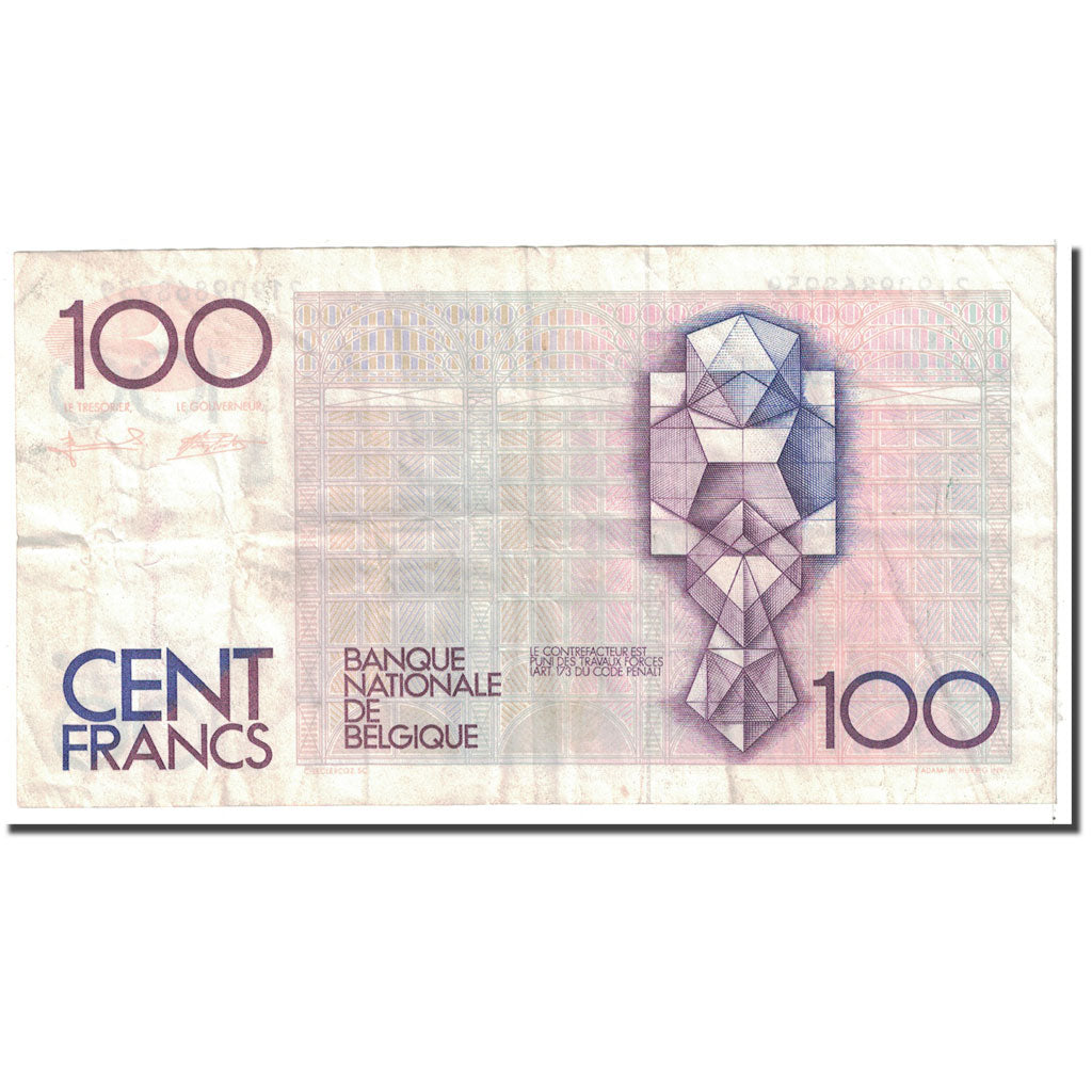 Banknote, Belgium, 100 Francs, 1982, KM:142a, EF(40-45)