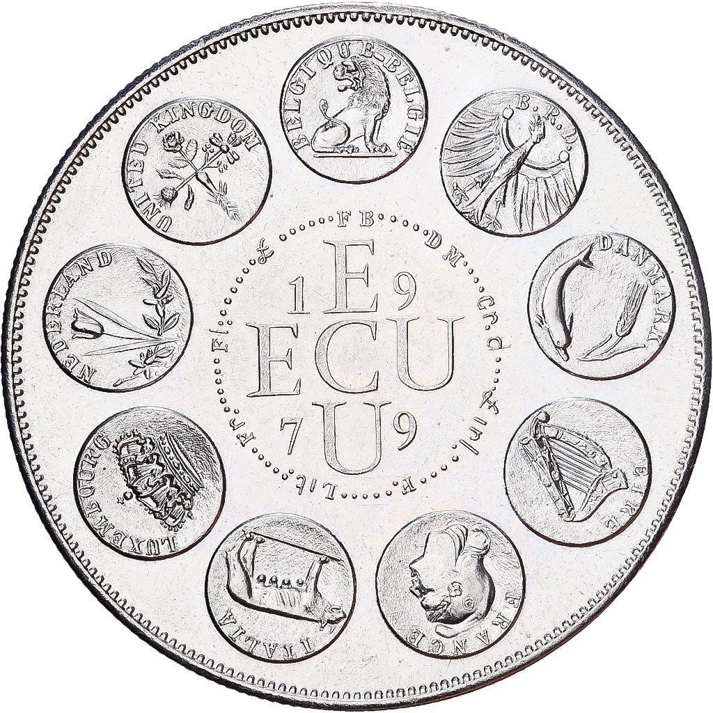 France, Medal, Ecu Europa, 1979, Copper-nickel, MS(63)