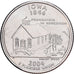 États-Unis, Quarter, Iowa, 2004, U.S. Mint, Cupronickel plaqué cuivre, SPL