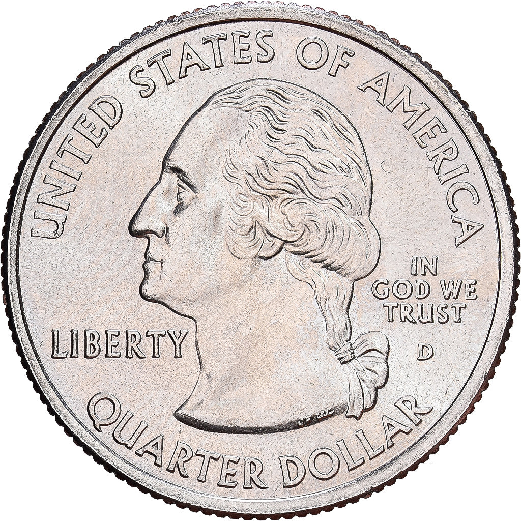 États-Unis, Quarter, Iowa, 2004, U.S. Mint, Cupronickel plaqué cuivre, SPL