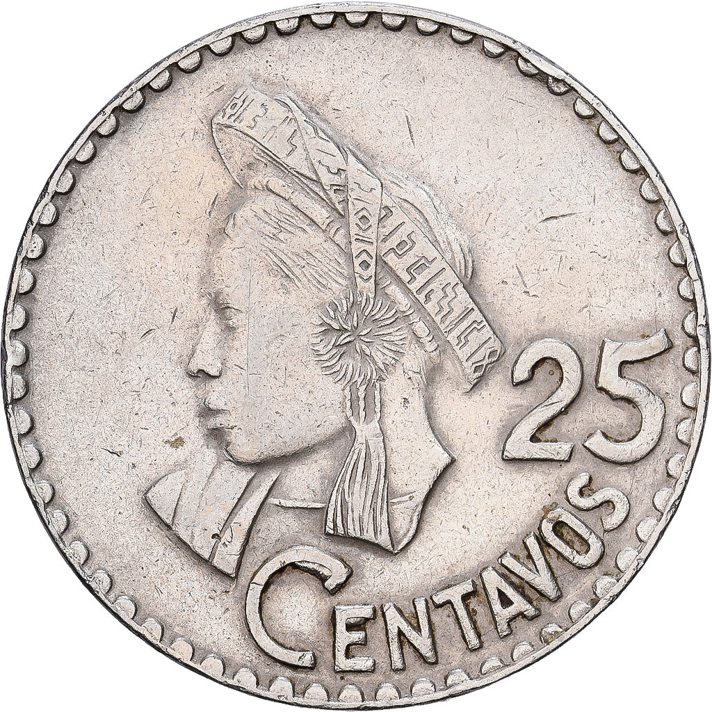 Guatemala, 25 Centavos, 1969, Rame-nichel, SPL, KM:269