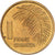 Guinea, Franc, 1985, Latón recubierto de acero, SC, KM:56