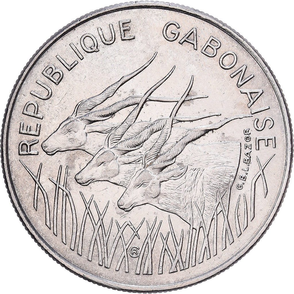 Gabon, 100 Francs, 1972, Paris, Nickel, PR+, KM:12