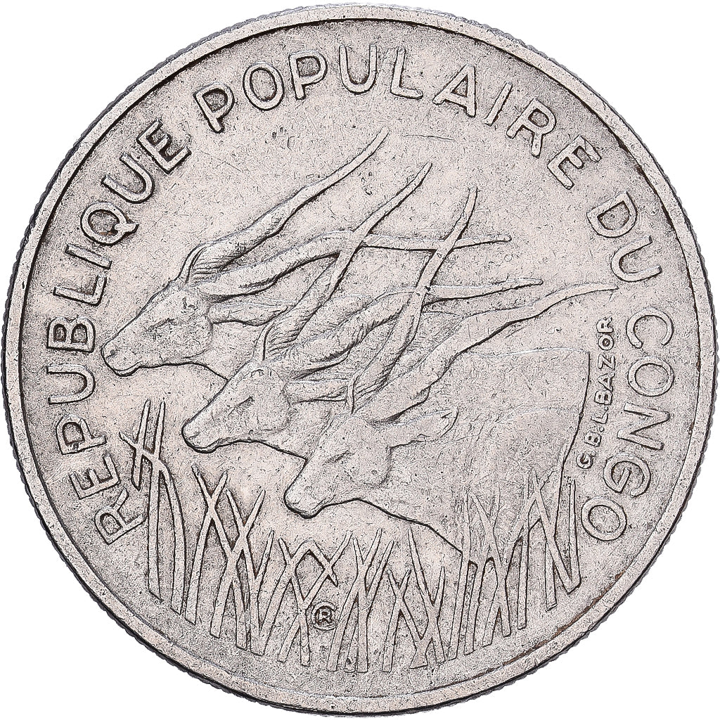 République démocratique du Congo, 100 Francs, 1975, Paris, Nickel, TTB, KM:2