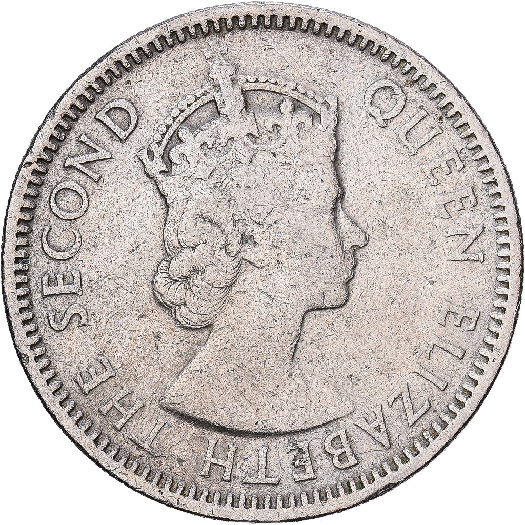 États des Caraïbes orientales, Élisabeth II, 25 Cents, 1965, Cupro-nickel