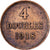 Guernsey, 4 Doubles, 1918, Bronzen, ZF, KM:13