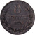 Guernsey, 8 Doubles, 1889, Heaton, Brązowy, EF(40-45), KM:7