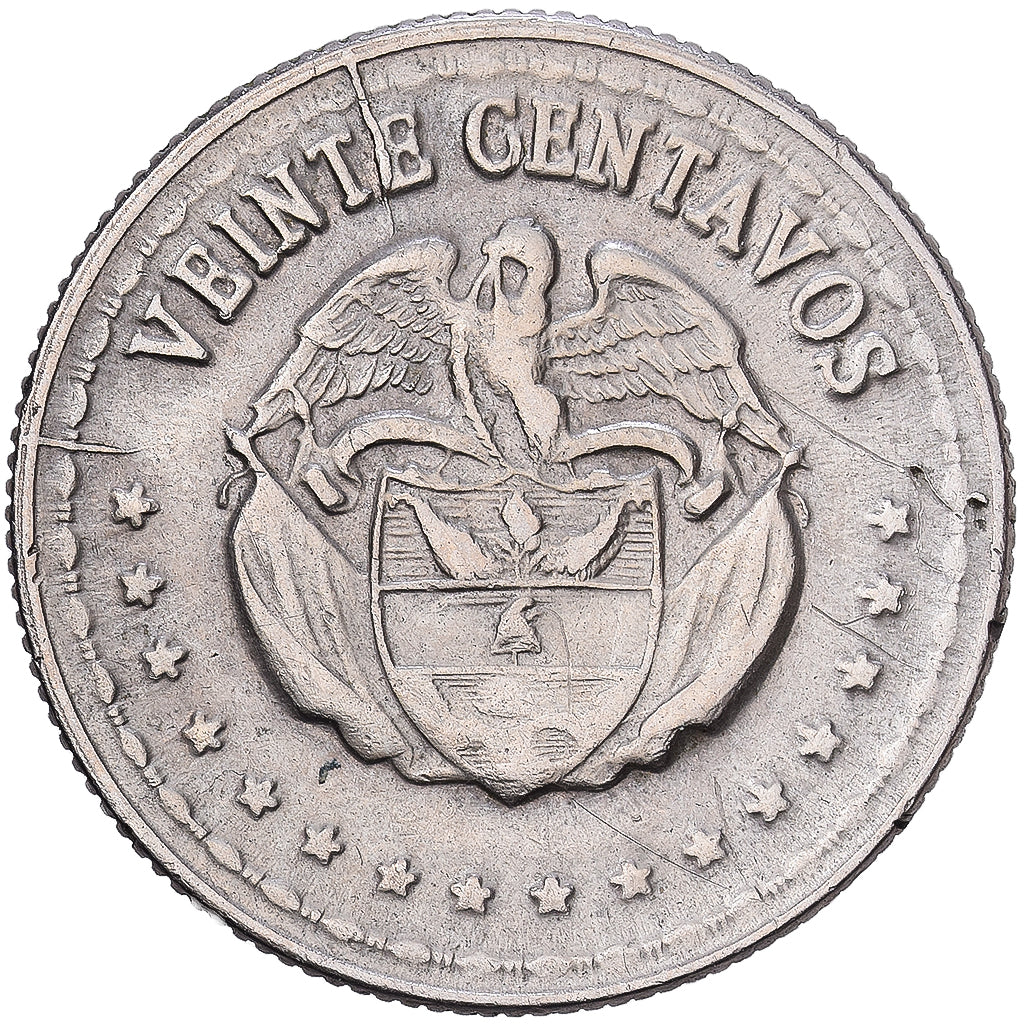Colombie, 20 Centavos, 1959, Cupro-nickel, TTB, KM:215.1