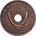 British East Africa, George V, 10 Cents, 1928, Bronze, EF(40-45), KM:19