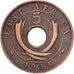 Afrique orientale britannique, George V, 5 Cents, 1933, Bronze, TTB, KM:18