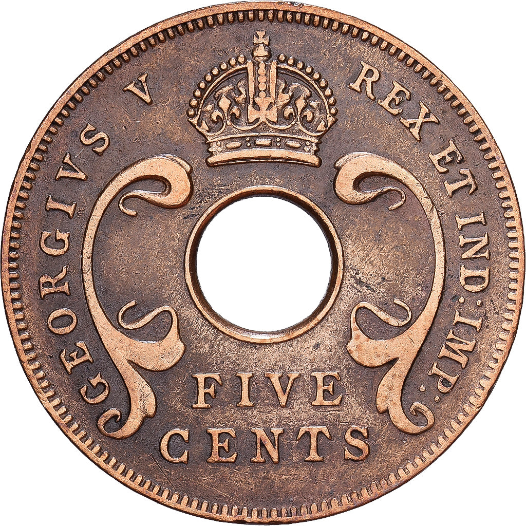 Afrique orientale britannique, George V, 5 Cents, 1933, Bronze, TTB, KM:18