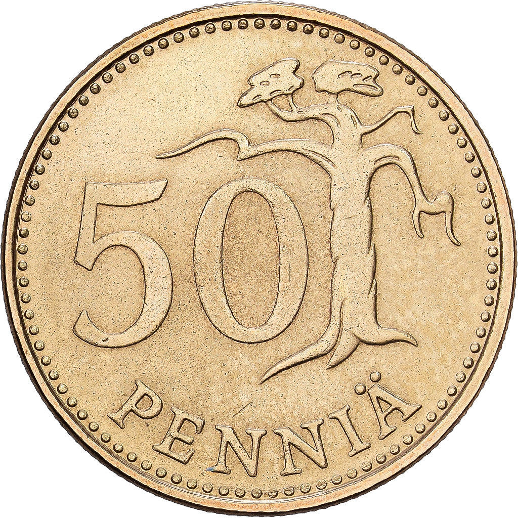Finlande, 50 Penniä, 1971, Bronze-Aluminium, TTB+, KM:48