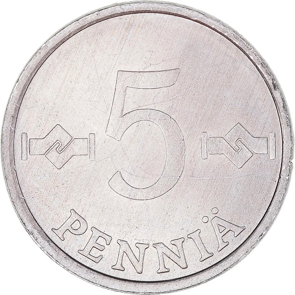 Finnland, 5 Pennia, 1979, Aluminium, S+, KM:45a