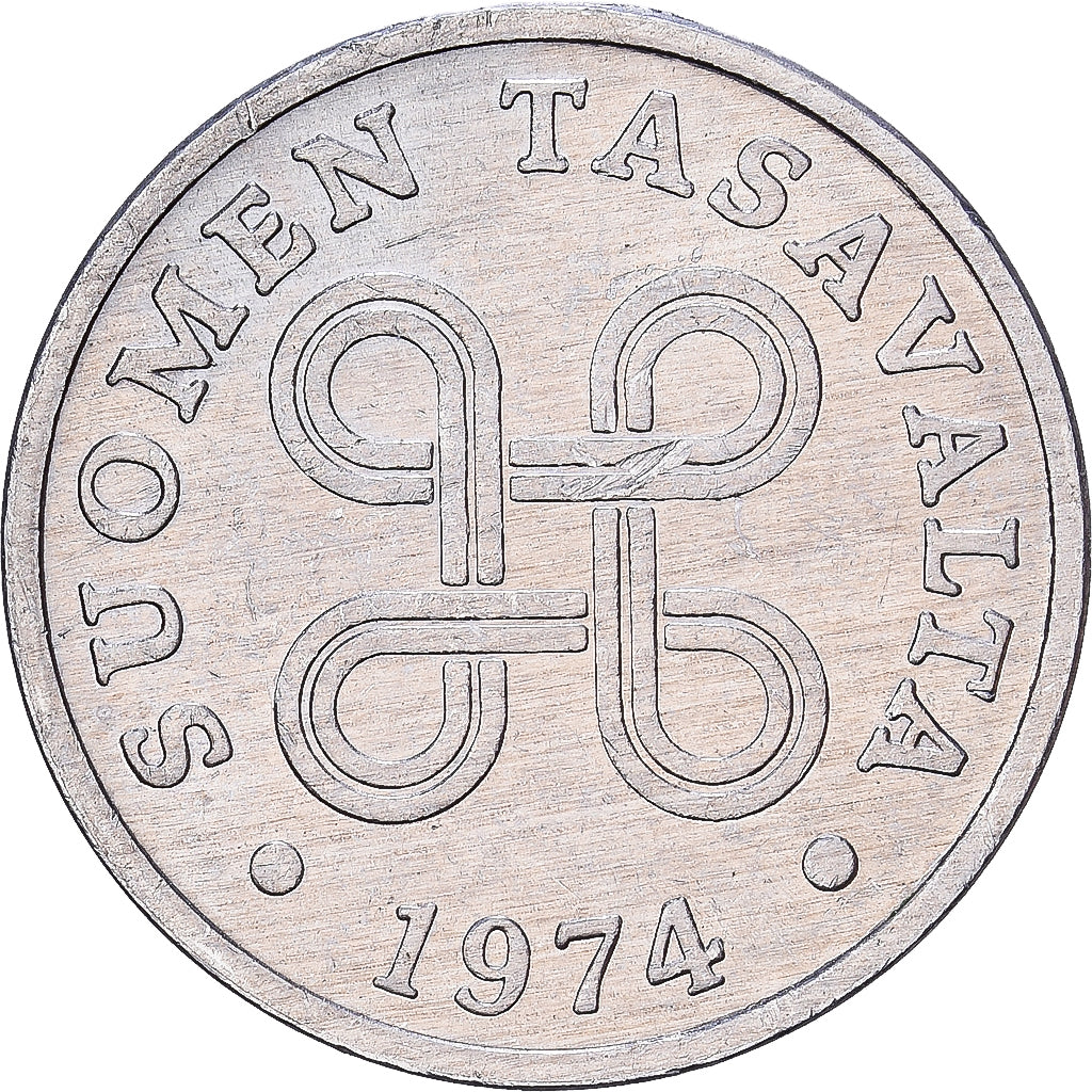 Finland, Penni, 1974, Aluminum, AU(50-53), KM:44a