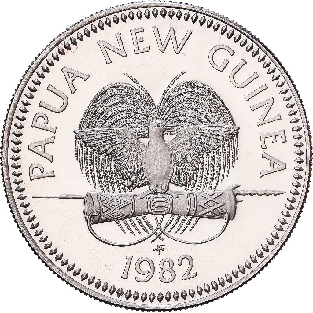 Papua New Guinea, 10 Toea, 1982, Copper-nickel, MS(64), KM:4