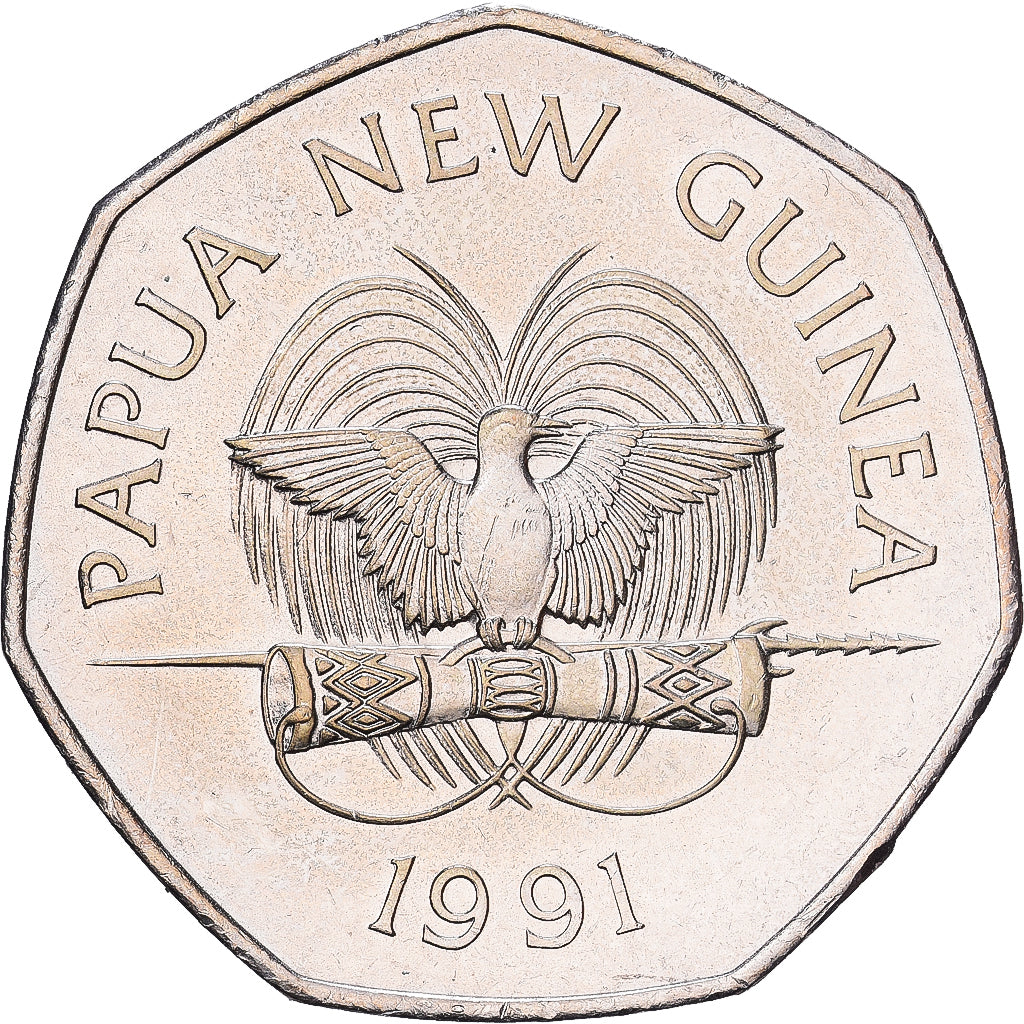 Papouasie-Nouvelle-Guinée, 50 Toea, 1991, Cupro-nickel, TTB+, KM:31