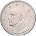 CHINA TAIWAN, 5 Yüan, 1970, Chiang Kai-Shek, Cupro-nickel, SUP