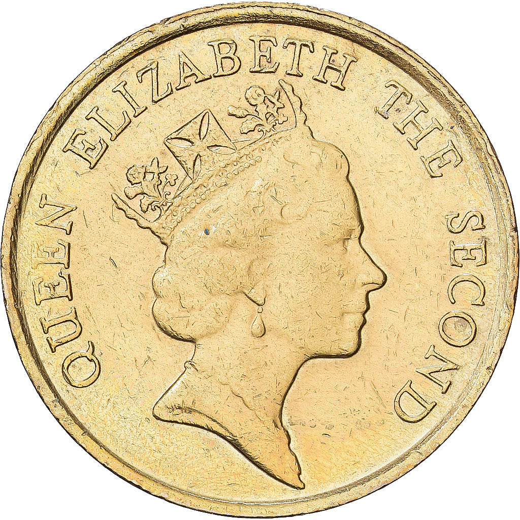 Hong Kong, Elizabeth II, 10 Cents, 1986, Mosiądz niklowy, AU(50-53), KM:55