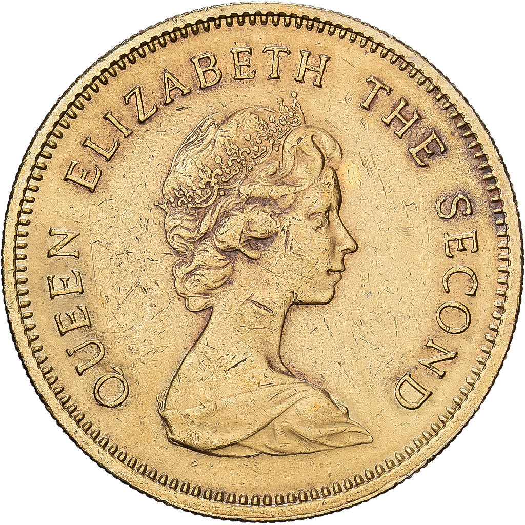 Hong Kong, Élisabeth II, 50 Cents, 1980, Nickel-Cuivre, TTB, KM:41