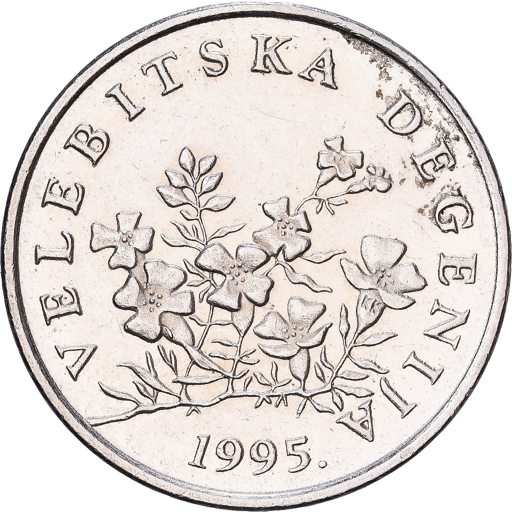 Croatia, 50 Lipa, 1995, Nickel plated steel, EF(40-45), KM:8
