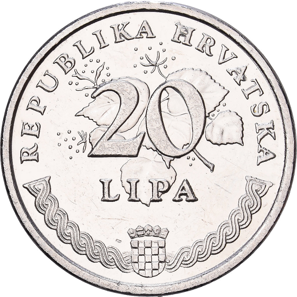 Croatie, 20 Lipa, 2003, Nickel plaqué acier, TTB, KM:7
