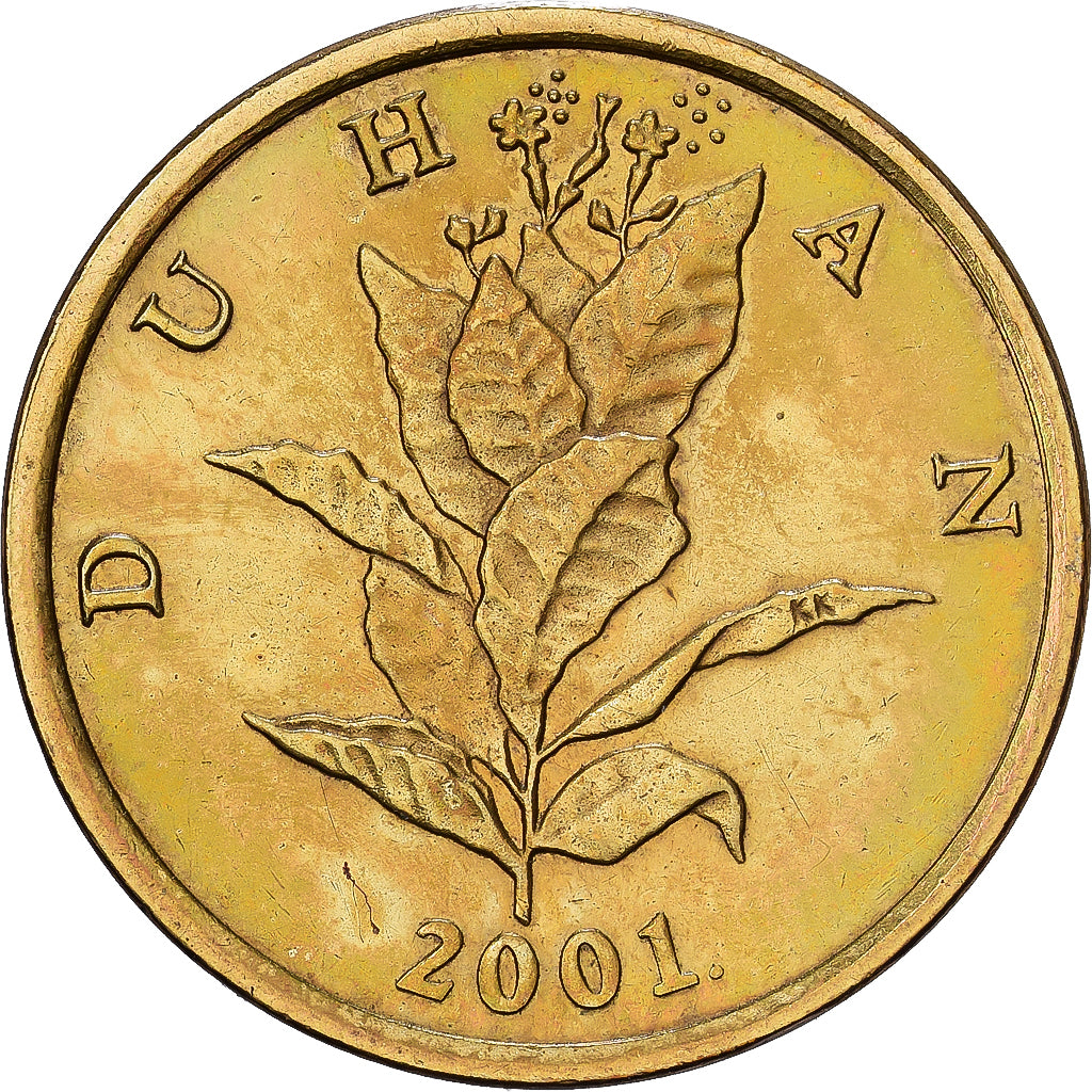 Croatie, 10 Lipa, 2001, Brass plated steel, TTB+, KM:6