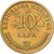 Kroatië, 10 Lipa, 2001, Brass plated steel, ZF+, KM:6