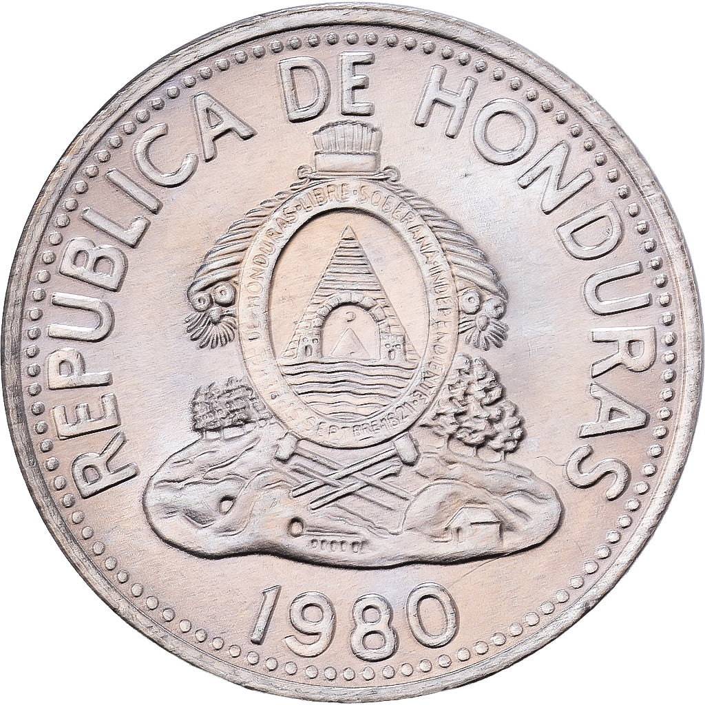 Honduras, 5 Centavos, 1980, Rame-nichel, SPL, KM:72.2