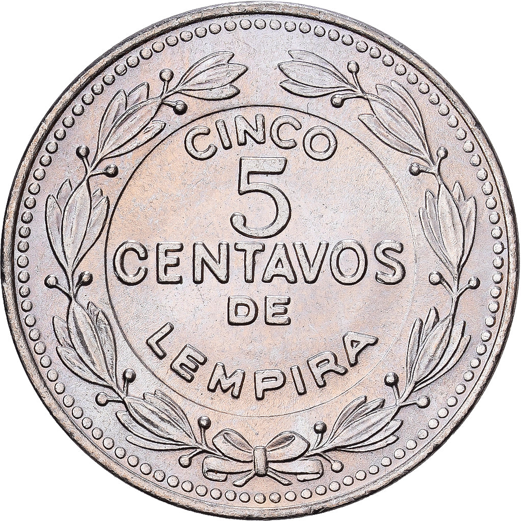 Honduras, 5 Centavos, 1980, Rame-nichel, SPL, KM:72.2