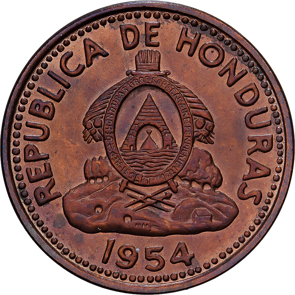 Honduras, Centavo, 1954, Bronze, VZ, KM:77.2
