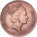 Fiji, Elizabeth II, 2 Cents, 1992, Copper Plated Zinc, EF(40-45), KM:50a