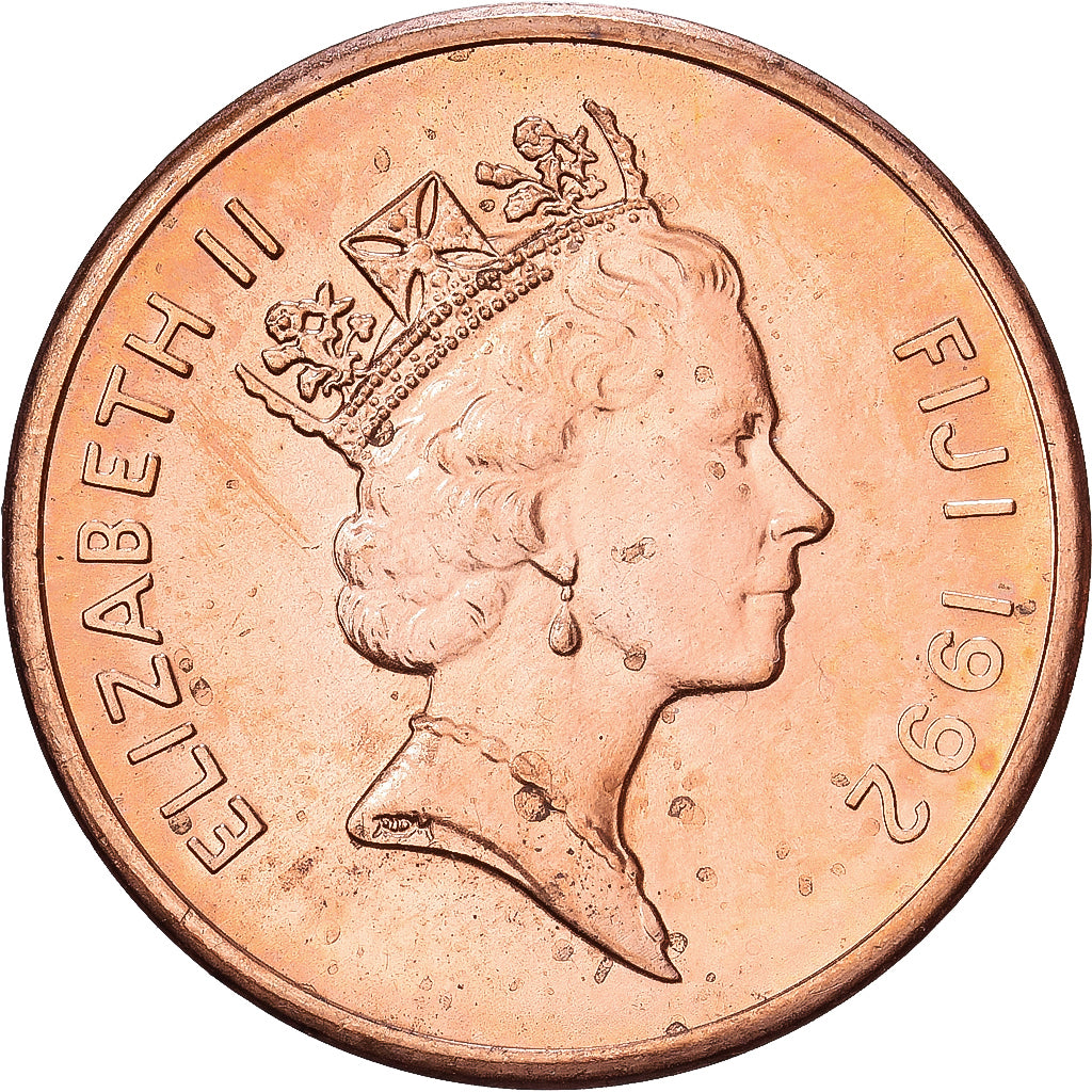 Fidji, Élisabeth II, Cent, 1992, Copper Plated Zinc, SPL, KM:49a